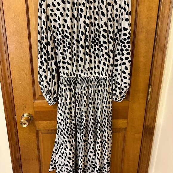 AYR The Who’s She Dress in Hot Dot off white and black, M - Picture 6 of 6